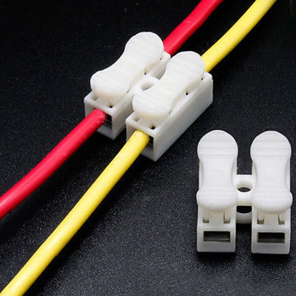 30 шт./лот быстрый фиксатор соединения провода разъемы CH2 2 шпильки Электрический кабель терминалы 20x17,5x13,5 мм