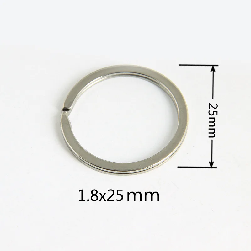 

25mm Metal Key Holder Split Rings Unisex Keyring Keychain Keyfob Accessories 100pcs