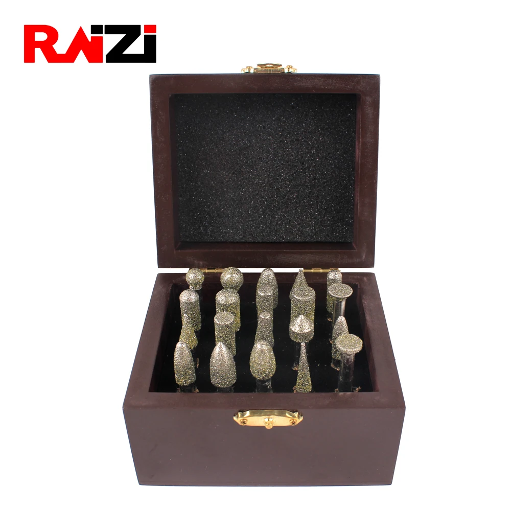 Raizi Electroplated Diamond Burs Granite Router Bit for Marble Metal Cutting