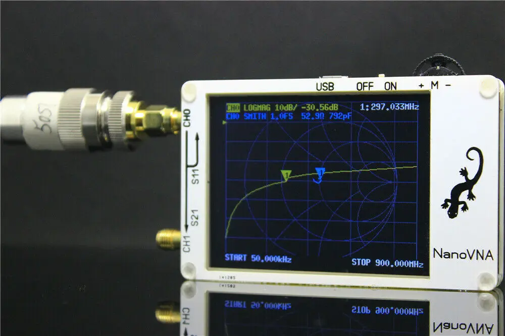 2,8 дюймов LCD нановна VNA HF VHF UHF UV векторный сетевой анализатор антенный анализатор+ ПК программное обеспечение+ батарея