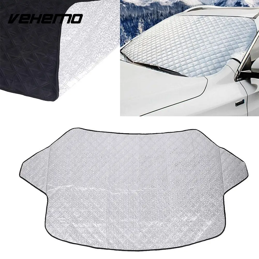 Vehemo Dust Cover Proof Cover Car Shield Cotton Silver Universal Proof Frost Resistant Auto