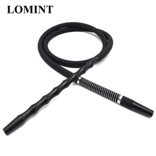 LOMINT утолщенные алюминиевые кончики рта шланг для кальяна силиконовая трубка бамбуковая ручка 1 шт. пружина Narguile Nargile аксессуары