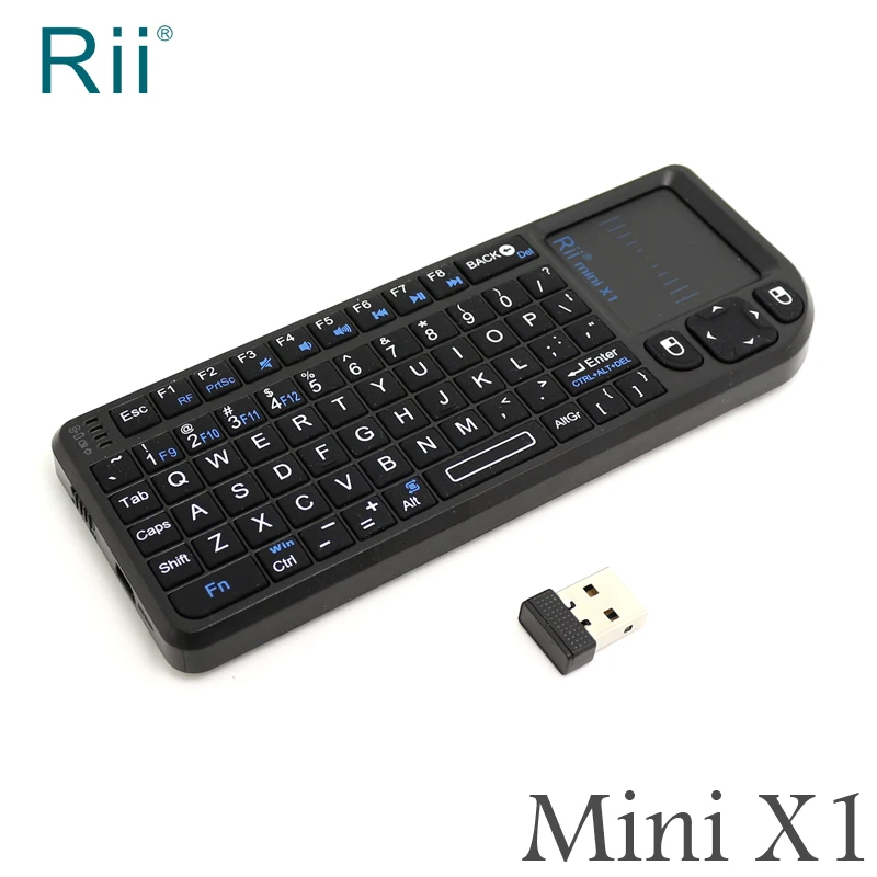 

Original Rii (mini x1) Mini Wireless 2.4GHz Keyboard with Air Mouse Touchpad for Android TV Box/PC/HTPC