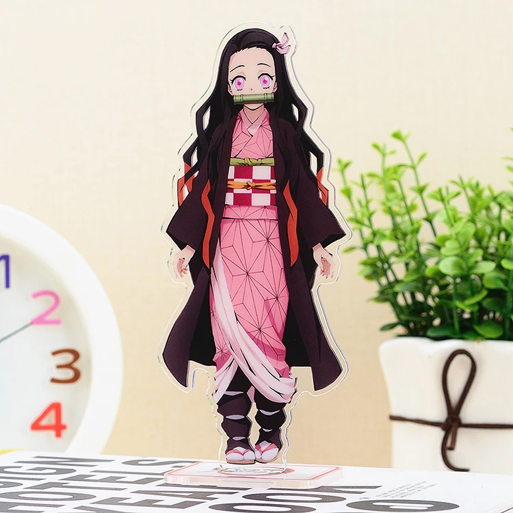 Аниме Demon Slayer: Kimetsu no Yaiba Kamado Tanjirou Nezuko акриловый брелок для косплея фигурка