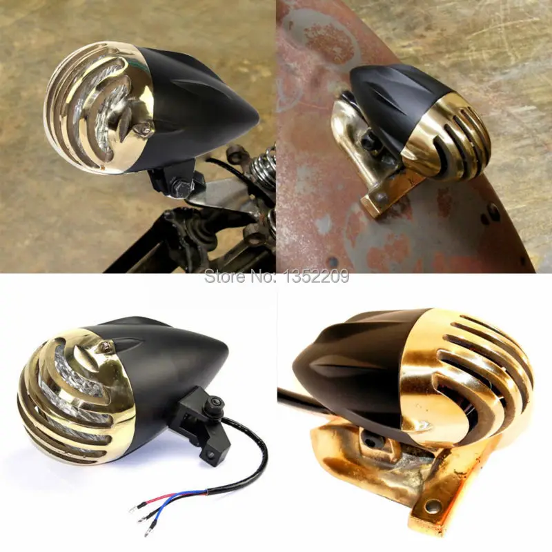 Buy Black Brass Old School Headlight Prison Rodder