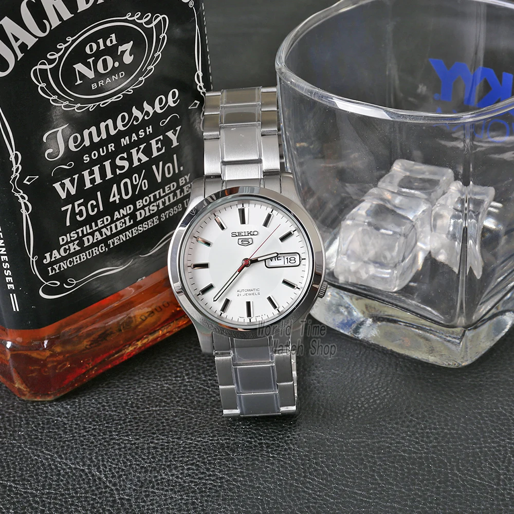 Seiko часы мужские 5 автоматические часы Топ бренд Роскошные спортивные мужские часы набор водонепроницаемые механические Военные часы relogio masculinoSNX