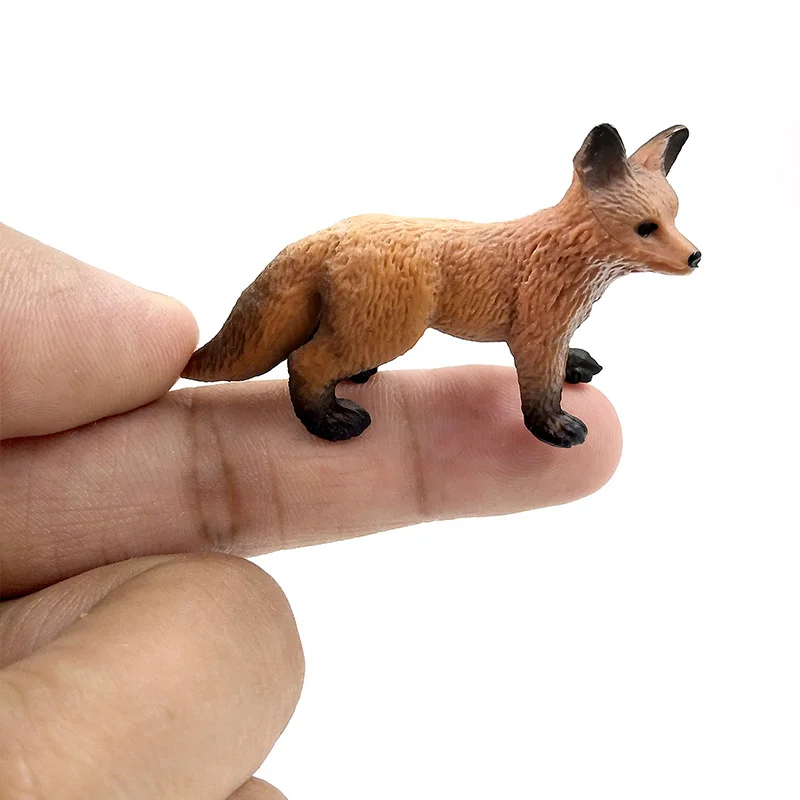 Simulation Mini Fox Pig Animal Model Figure Figurine Diy Home Decor Miniature Fairy Garden Decoration Accessories Modern Statue fidget toys mechanical pencil set night light color marker pens plush toy patch emblems phone keychain diving mask led table lamp nut spice grinder