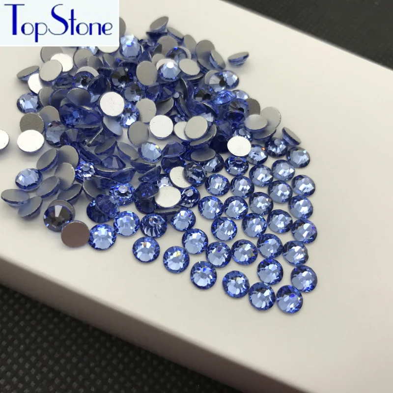 Topstone Lt сапфир ss3-ss40 с плоской задней частью 3D Блеск для ногтей не Горячая фиксация
