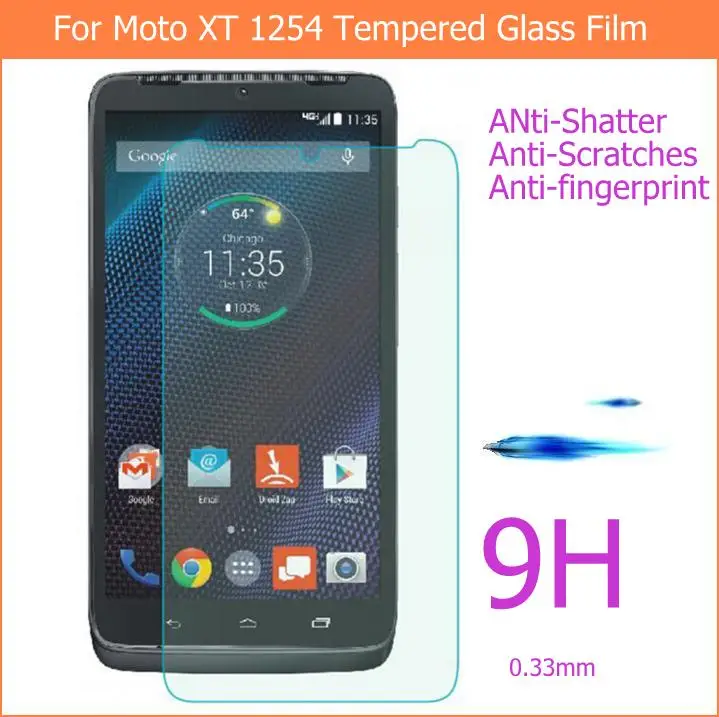 

2.5D For Motorola Droid Turbo XT1254 Tempered Glass Original 9H Protective Film Explosion-proof Screen Protector for MOTO XT1225