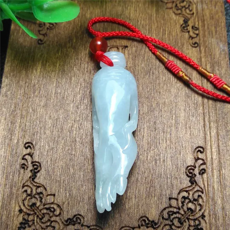 

Fashion Jadeite Pendant Myanmar Jades Ginseng Necklace Pendant FREE SHIPPING