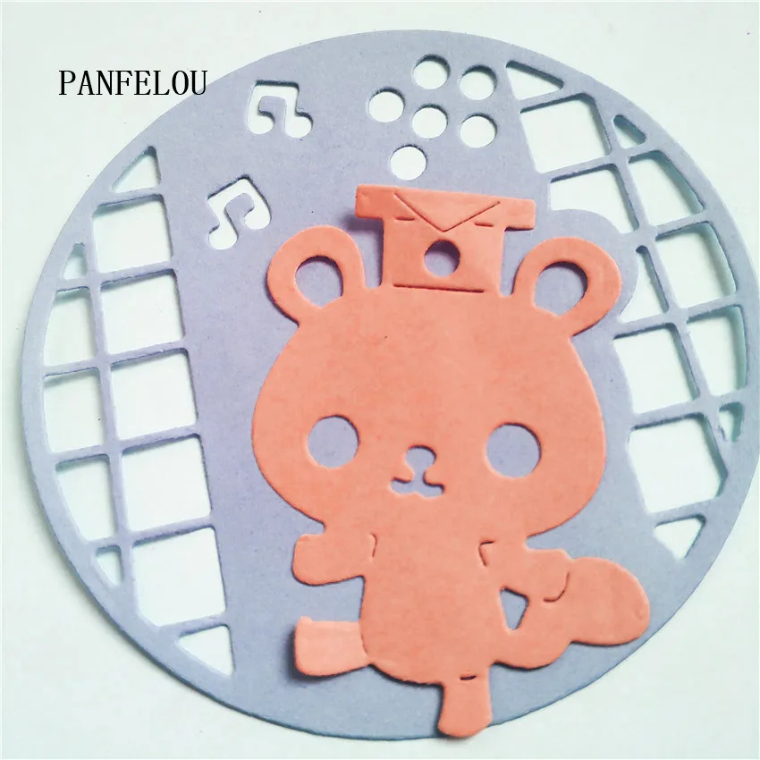 

PANFELOU Dr. Bear notes metal craft paper die cutting dies Scrapbooking/DIY Easter wedding Embossing mould cards