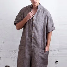 Мужской повседневный негабаритный свободный спортивный костюм шорты Карго с коротким рукавом Летний комбинезон XRQ88