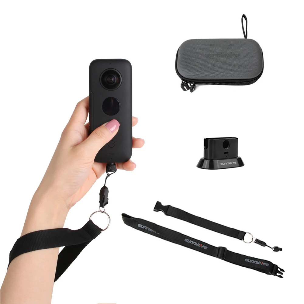 

Panoramic 360 degree Insta360 One X Accessories Camera Mount For Insta360 One X Bag Neck Strap Sling Lanyard Insta 360 Case