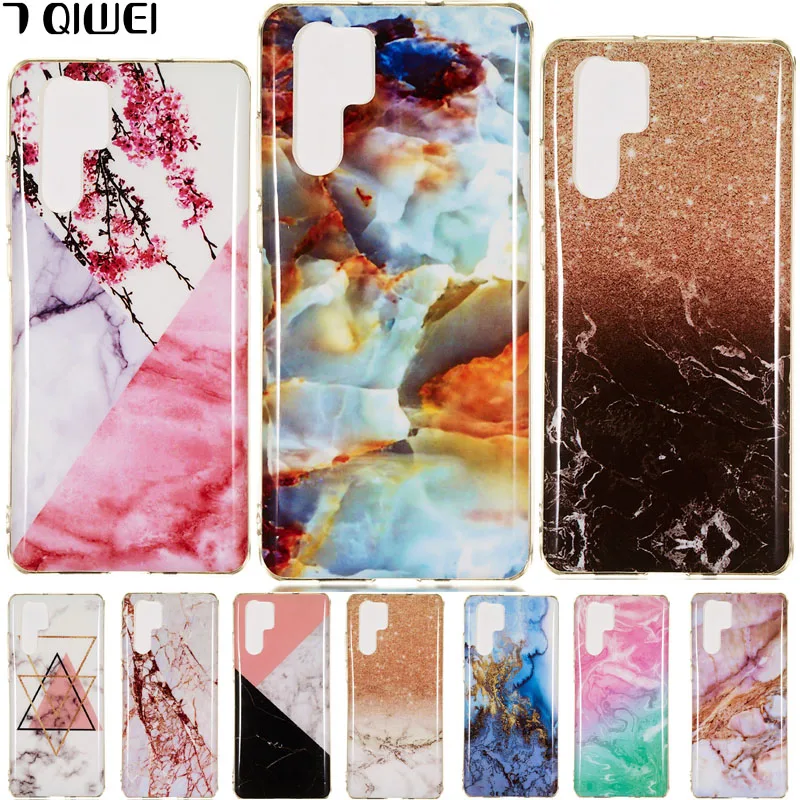 

For Huawei P30 6.1'' Case Cover Silicone Soft Granite Marble Cover For Huawei P30 Pro P30Pro 6.47'' Case TPU for Huawei P 30