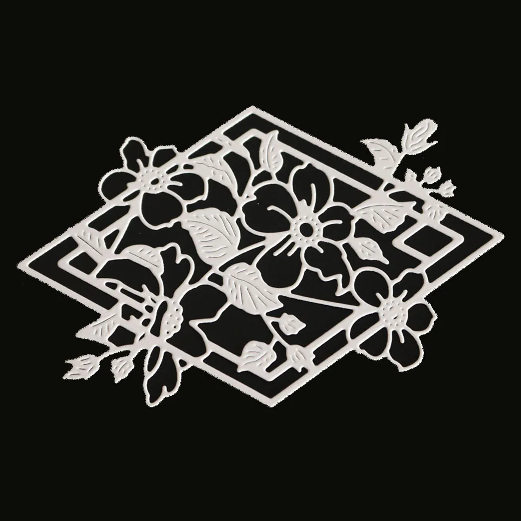 Diamond Flower кружева резки умирает металла Скрапбукинг Трафареты карты украшения из