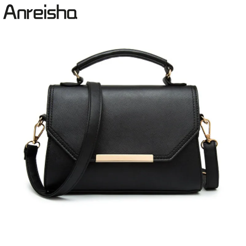 

Anreisha Fashion Women Bag Leather Messenger Bags PU Shoulder Bag Small Flap Crossbody Bags for Women Handbags Ladies Brand