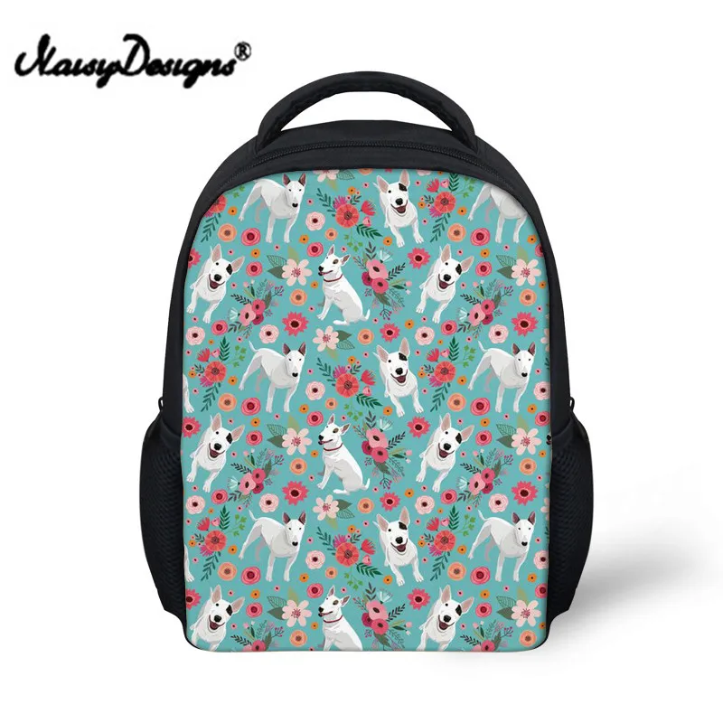 Cute Kids Bull Terriers Printing Kindergarten Backpack School Bags for Girl Kawaii Dog Book Bag Small School Satchel