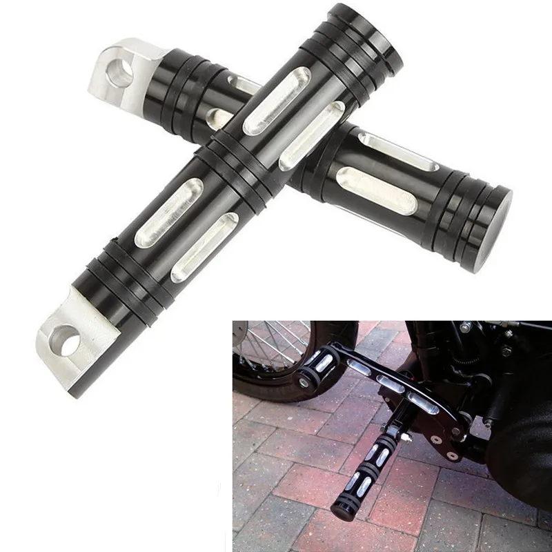 New 3 Color CNC Aluminum Motorcycle Edge Cut Foot Pegs Footrests Foot