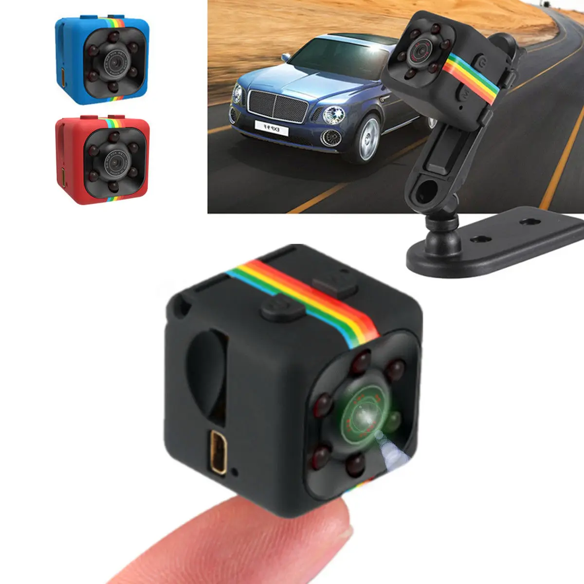 Автомобильный мини видеорегистратор SQ11 12 МП Full HD 1080P|camcorder night vision|mini cameranight vision camera