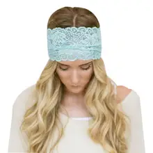Для женщин Кружево Широкий повязка тюрбан Интимные аксессуары Hairbands ободки для Для женщин Прямая jan2