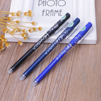 

Magic Pen Erasable Gel Pen 0.5mm Tip Blue Refill Student Stationery Writing Pen