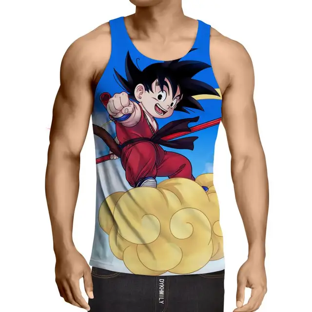 Dragon Ball Z Mens Tank Tops Gym T-Shirt