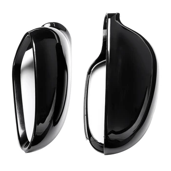 

1 Pair Black Rearview Wing Mirror Cover Casing For Volkswagen For-V w Je tta Golf Mk5 Eos Pair Front Wing Side Mirror Cover Shel