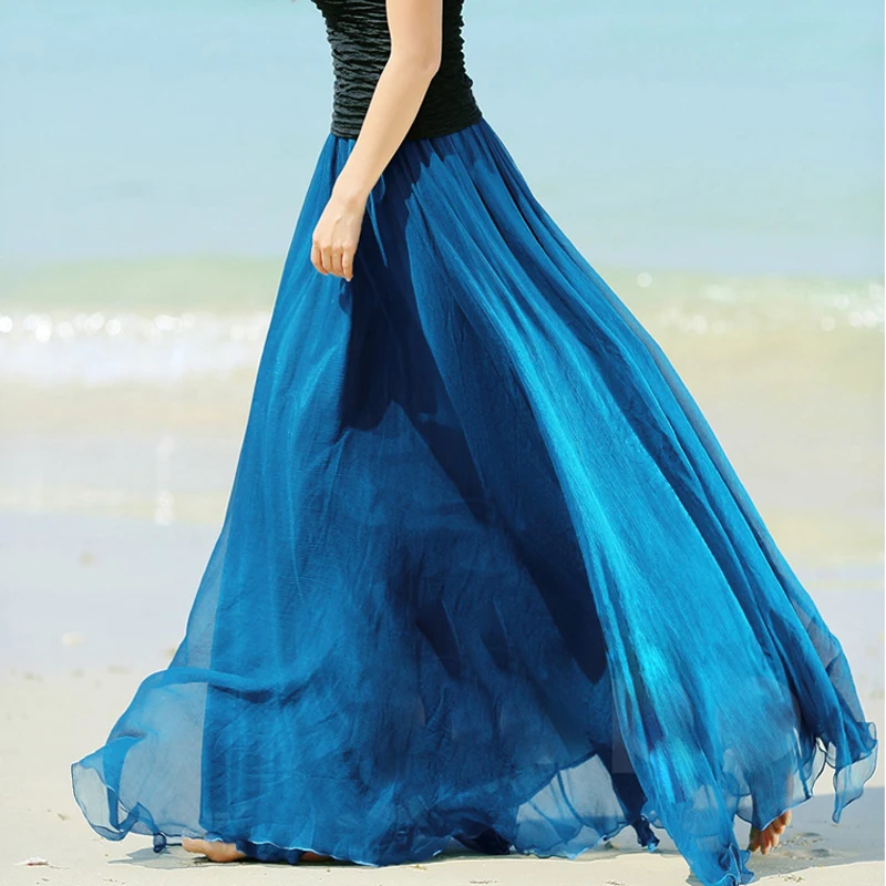 silk long skirts online
