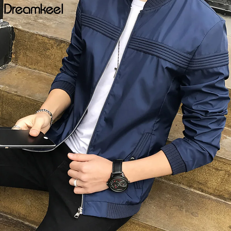 

High Quality Man's brand bomber Jacket Fashion Slim Teens Black Gray Blue Male Jacket Plus Size 4XL Hot Sale Christmas Y
