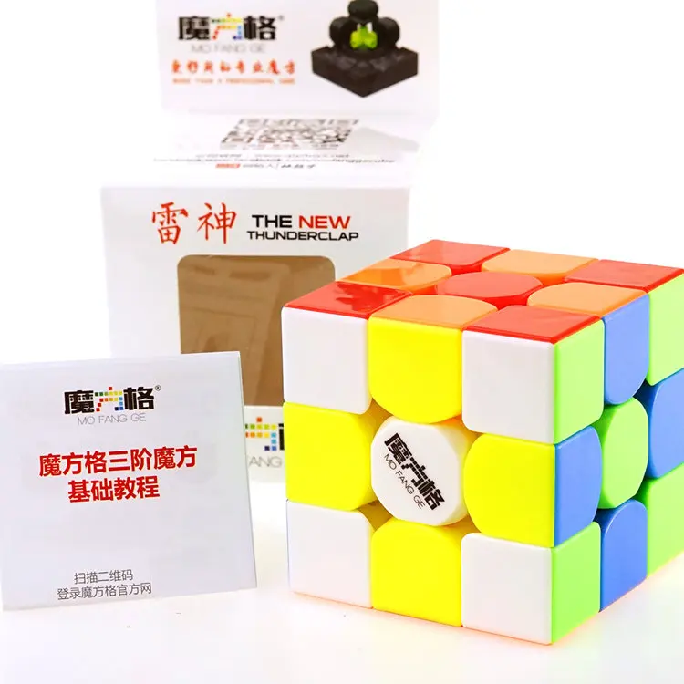 QiYi 3x3x3 Thunderclap черный 3 слоя Mofangge Qiyi 5,7 см 3 слоя Thunderclap V2 Stickerless QiYi Valk 3 черный магический куб