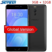 Resmi Meizu M6 Not 4G LTE 3 GB 32 GB cep telefonu Android Snapdragon 625 Octa çekirdek 5.5 ''Çift PD Kamera 4000 mAh Parmak Izi