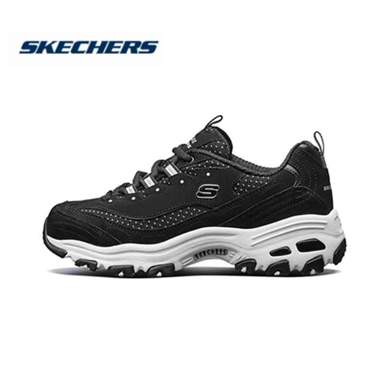 Skechers-zapatos informales para mujer, Tenis femeninos a la zapatillas gruesas de plataforma, planos transpirables, - AliExpress Calzado
