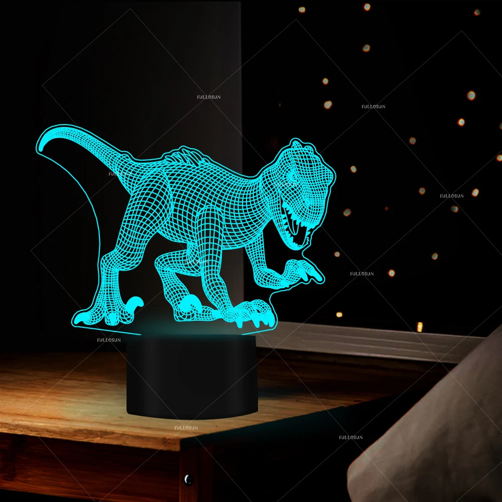 Умный crafty dinosaur night lights 7 меняющихся цветов 2018 новый подарок для любителей