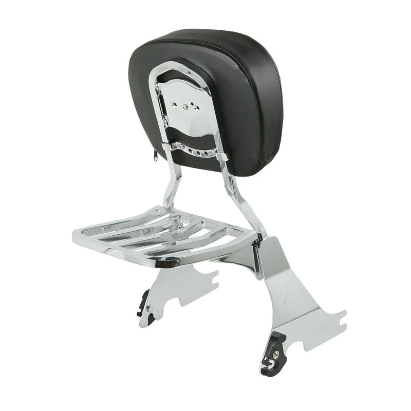 RUOCH For Harley Davidson Sportster Iron 883 1200 72 Backrest Sissy Bar W Luggage Rack SuperLow XL883L XL883N XL1200X 2004-2019 (1)