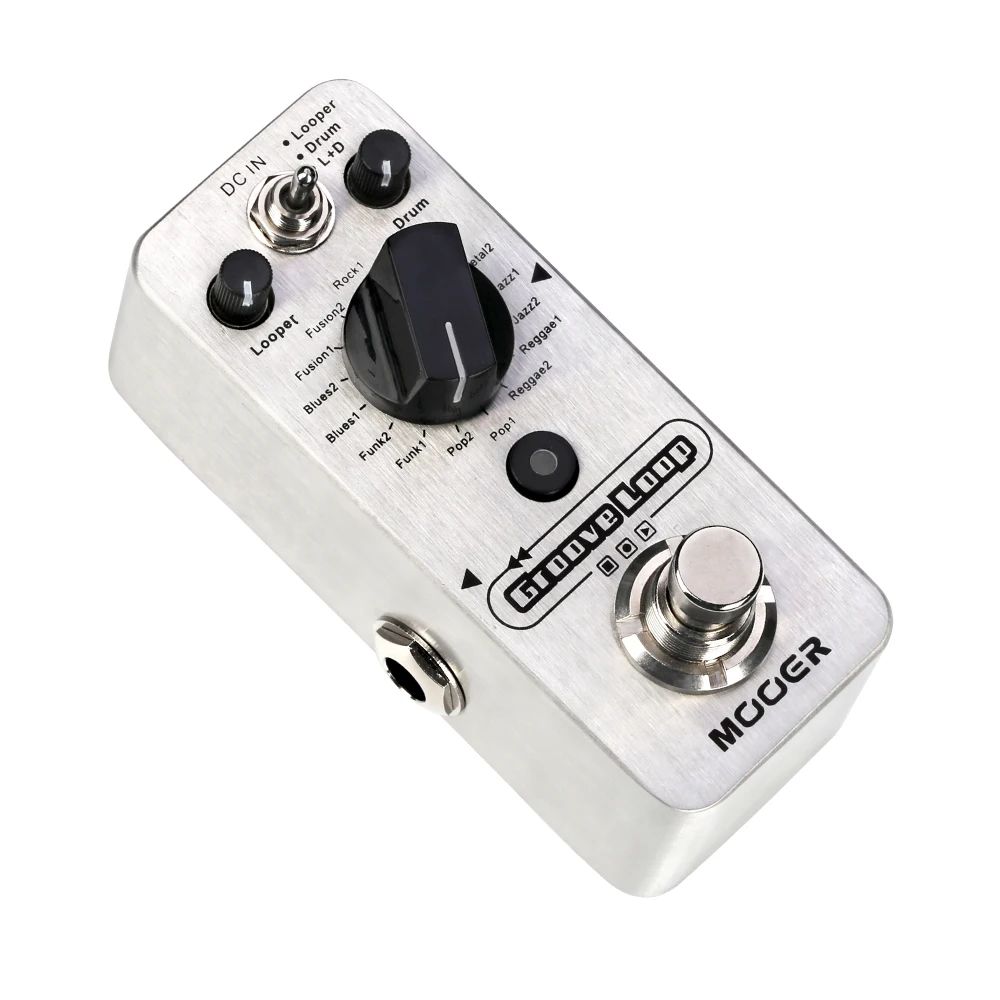 Mooer Groove Loop Tap Tempo Control Drum Machine Acoustic Electric Bass