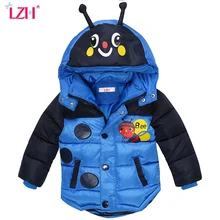 LZH Bébé Garçons Veste 2017 Veste D’hiver Pour Garçons Abeilles à capuchon Vers Le Bas Veste Enfants Chaud Survêtement Enfants Vêtements Infantile Garçons manteau