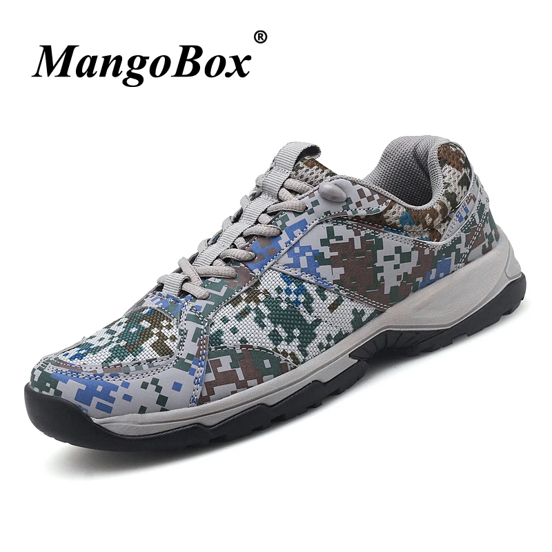 Man Hiking Shoes Spring Autumn Camouflage Sneakers Comfortable Mens Mountain Shoes Rubber Bottom Outdoor Sneakers Men 2018