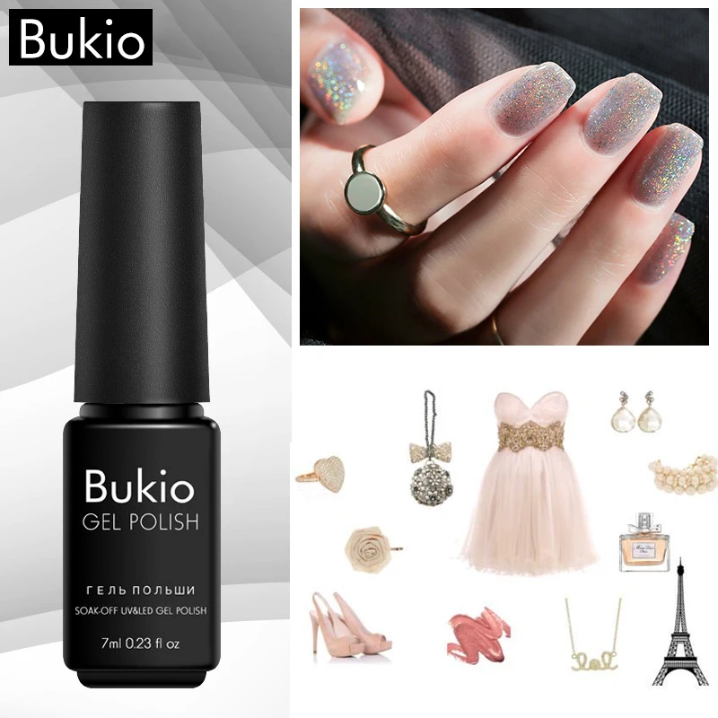 

Bukio Neon Gel Polish 7ml Nail Art Semi Permanent Gel Varnish Shining Primer for Nails Manicure Kit Need Uv Lamp Gel Nail Polish
