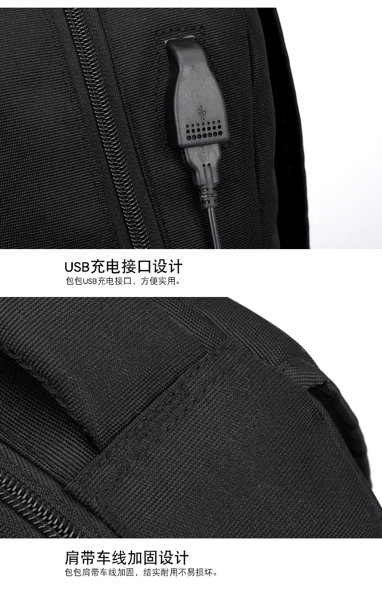 Men USB Charging Laptop Backpack Casual Design Women Waterproof Travel Backpack for Teenager Boy Fashion Girls School Bags