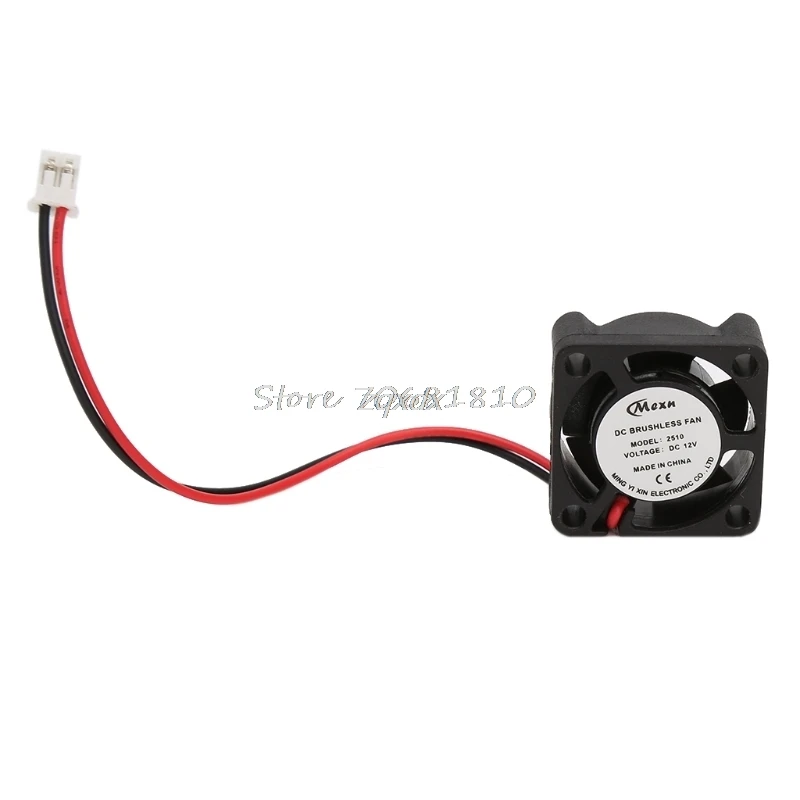 Mini DC 12V Brushless Cooling Fan 25mm 25*25x10mm 2510S Cooler Heatsink 2510 &
