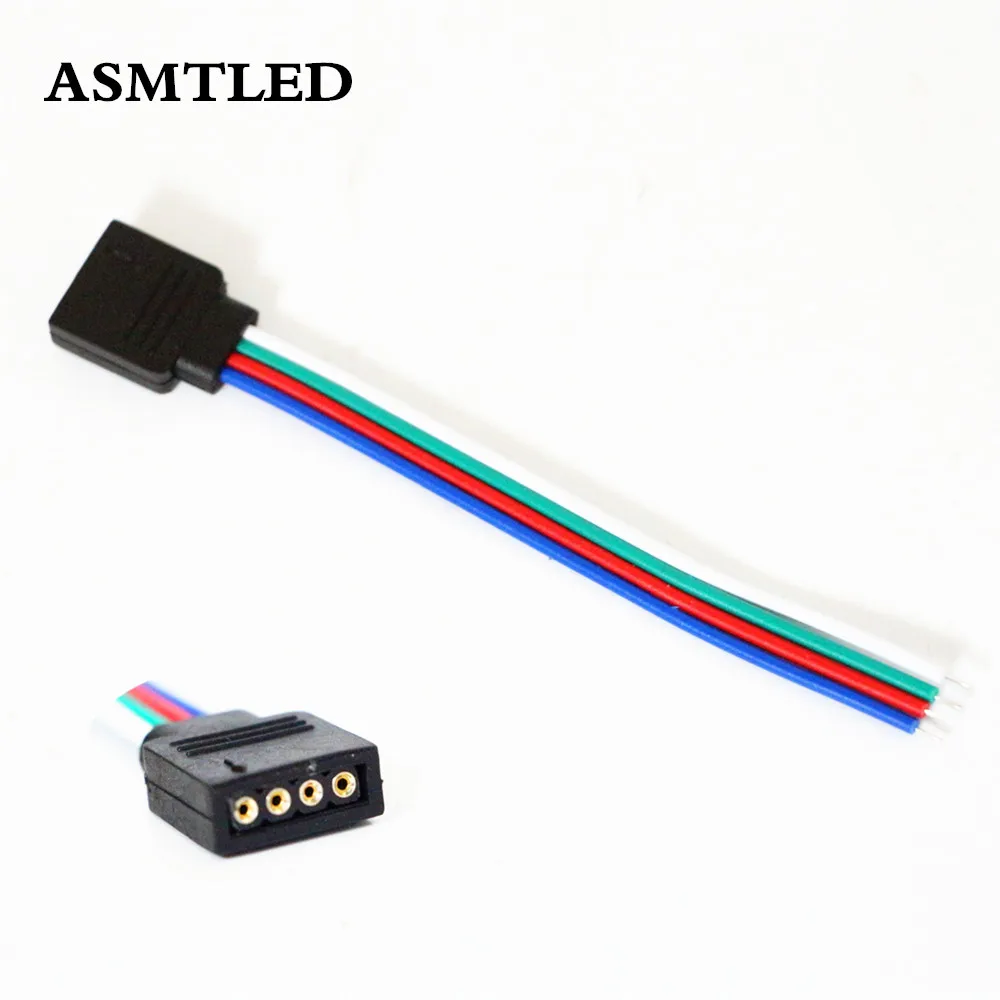 10 шт./лот см 4 контакта RGB Светодиодная лента гнездовой разъем провод для 5050 3528 2835