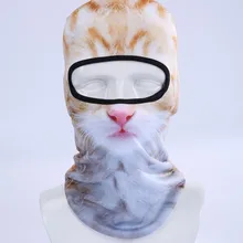 Горячая маска для лица Велоспорт Лыжная защита для шеи Открытый животный принт полная маска для лица Ультратонкий дышащий ветрозащитный