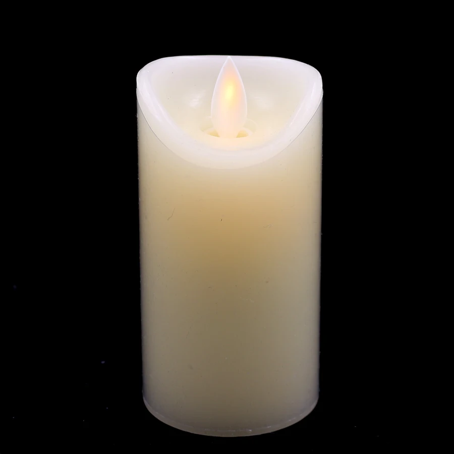 Имитация пламени светодиодные свечи Votive Pillar беспламенная свеча лампа для
