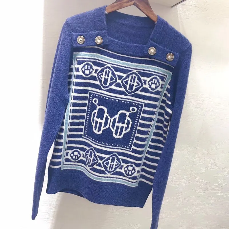 

Designer Sweater High Quality 100% Cashmere Sweater for Women Long Sleeve O-Neck Lady Pullovers 2019 New Style Women Sweater
