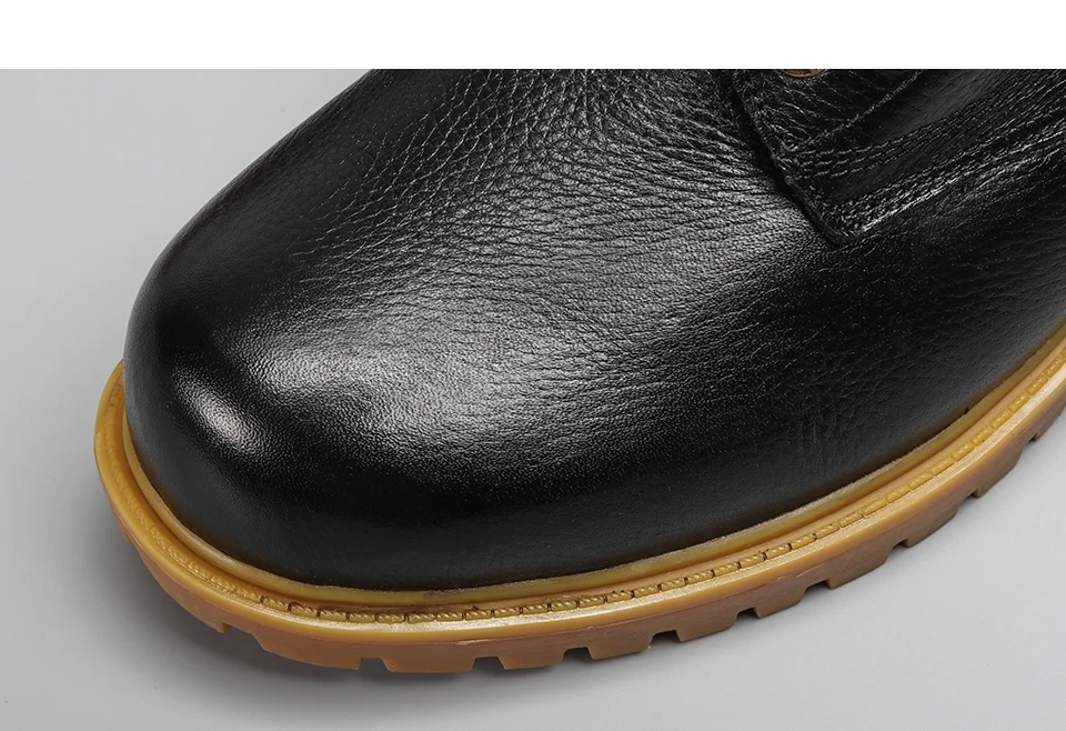 Ботинки из натуральной шерсти зимняя мужская обувь ручной работы из натуральной кожи; размеры 36-48;# CX5086YM