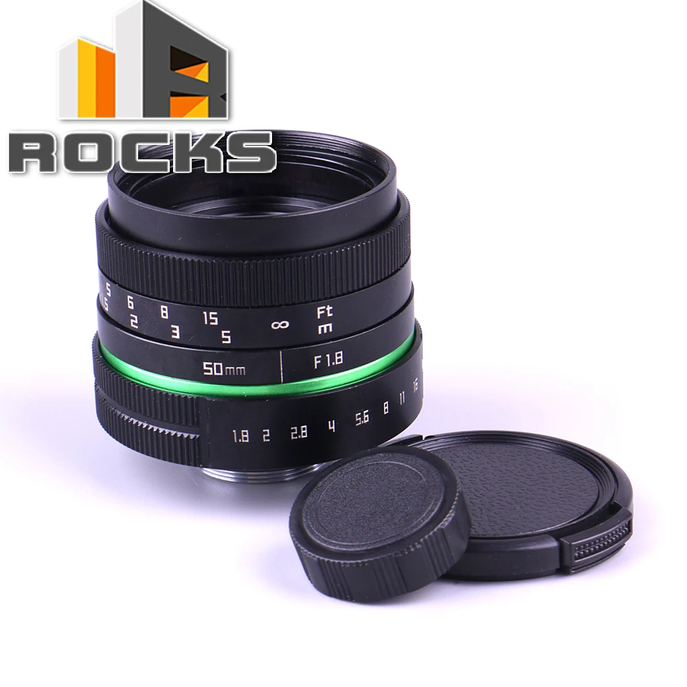 

C Mount Camera 50mm F1.8 APS-C Television TV Lens/CCTV Lens Suit For 16mm C Mount Camera 50mm F1.8 Black