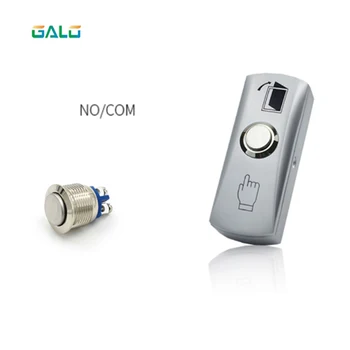 

GALO metal ring LED ring button switch with NO COM door for access control system output button output switch