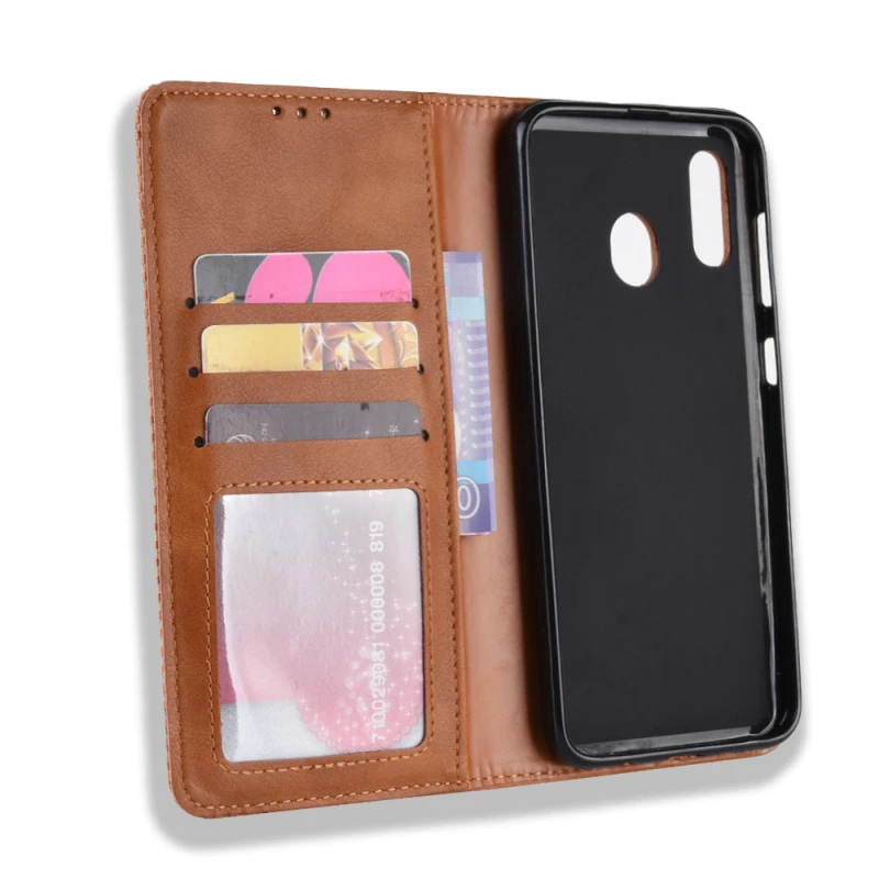 Samsung Galaxy A40 Retro leather flip case_97