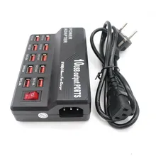 ЕС Plug 10 портов USB зарядное устройство 3.5A Быстрая зарядка для iPhone iPad samsung несколько настенных зарядных устройств мобильного телефона универсальный адаптер