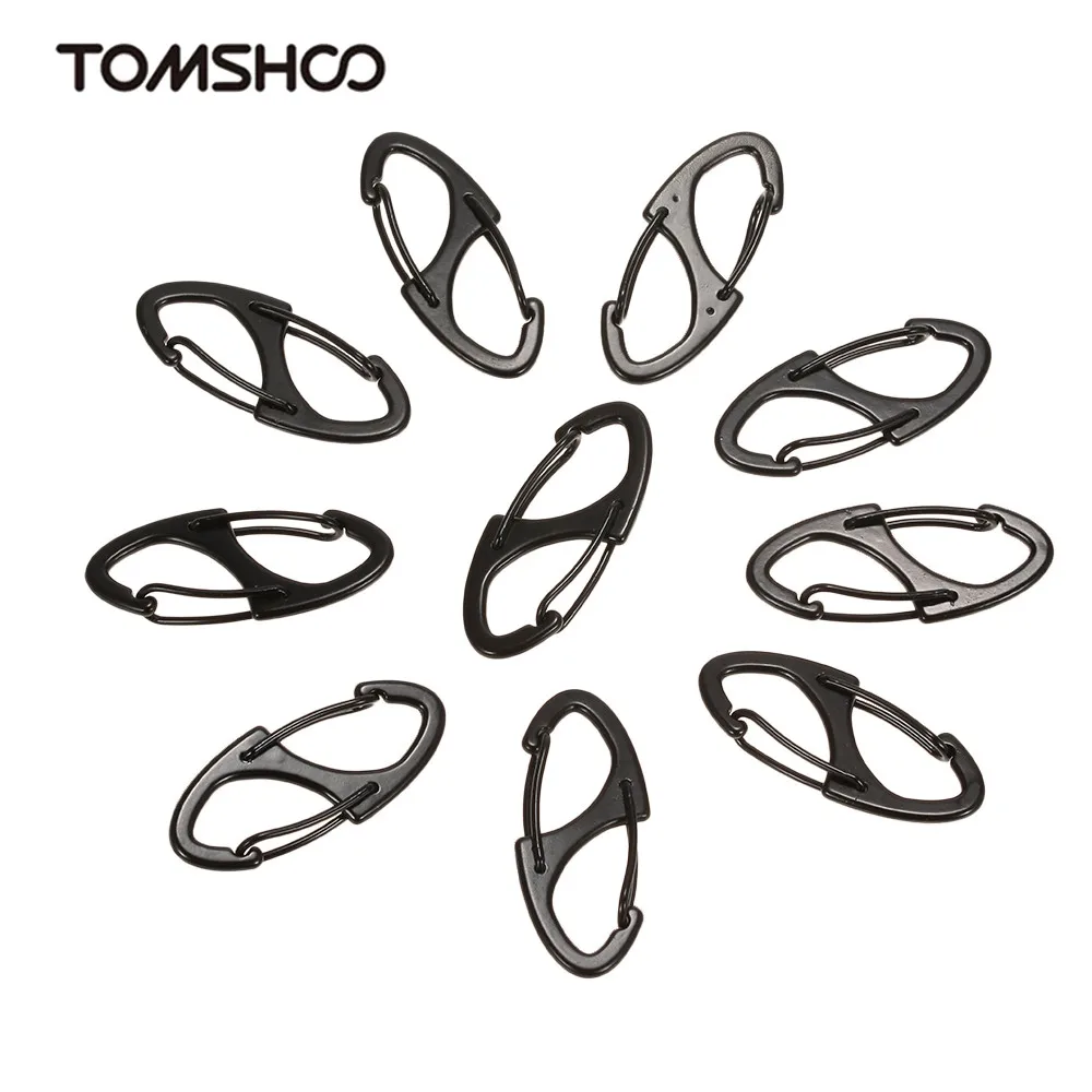 10pcs EDC Multi Carabiner Buckle Outdoors Camping Equipment Survival Zinc Alloy Climbing Buckle Clip Hook Hiking Tool GS-0054 10pcs EDC Multi Carabiner Buckle Outdoors Camping Equipment Survival Zinc Alloy Climbing Buckle Clip Hook Hiking Tool GS-0054